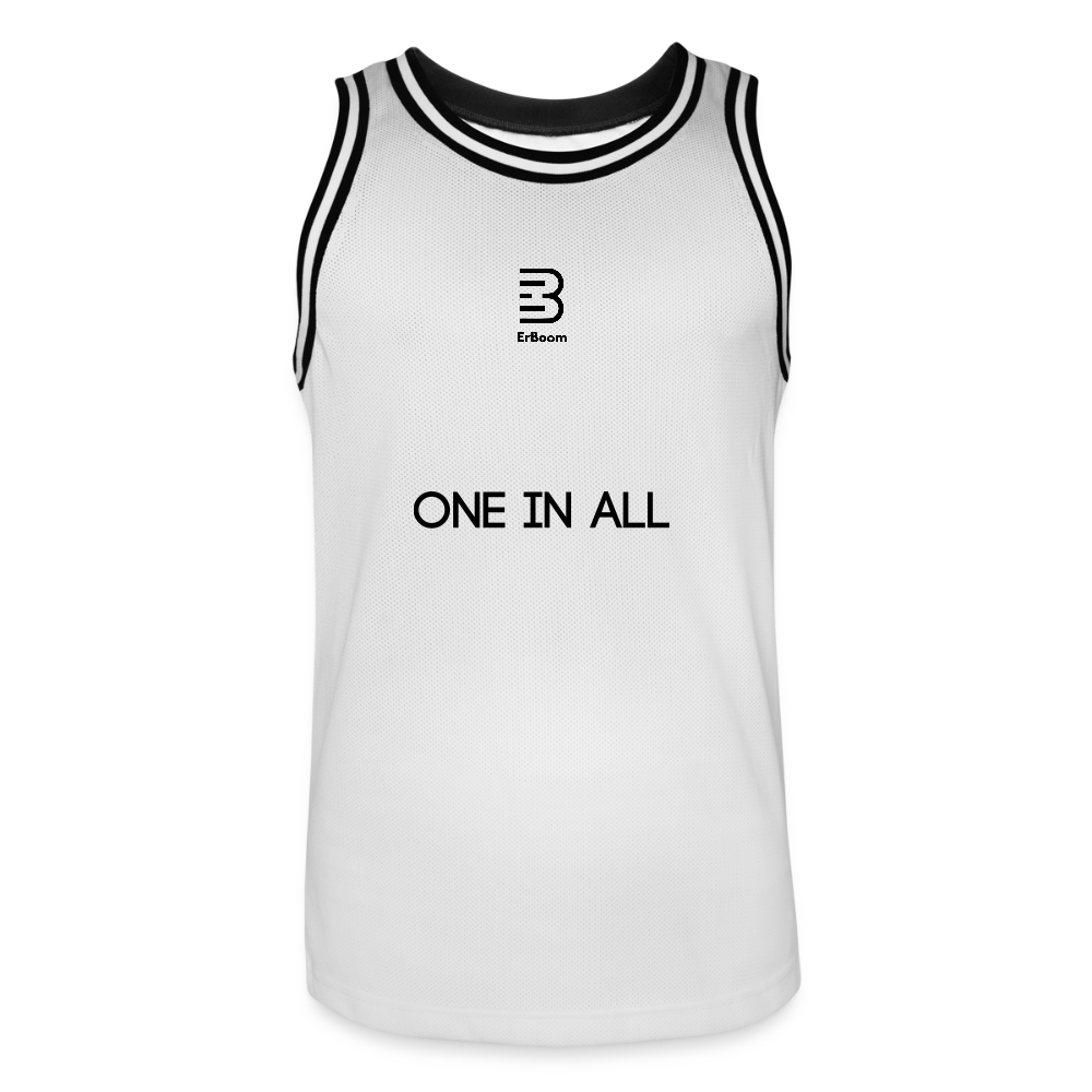 ONE IN ALL - Basketball Jersey #1 - Weiß/Schwarz