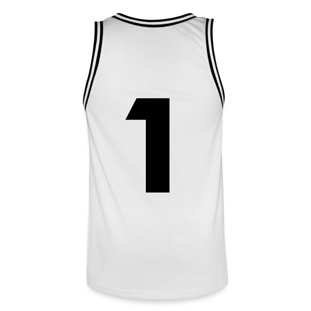 ONE IN ALL - Basketball Jersey #1 - Weiß/Schwarz