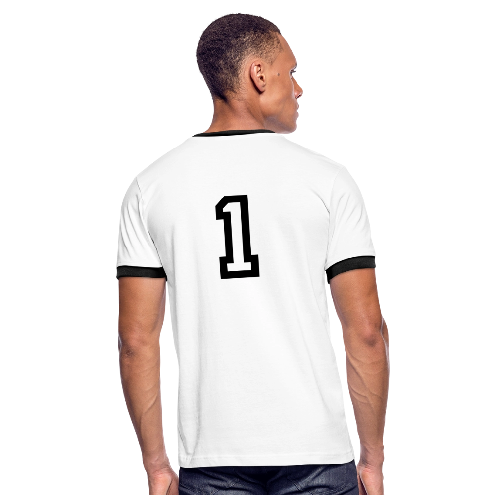 ONE IN ALL - Retro T-Shirt - white/black