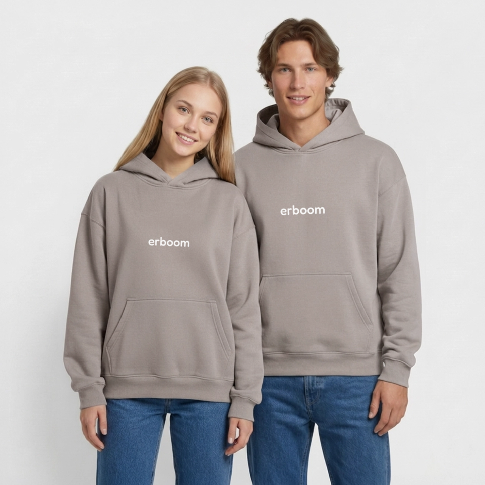 ErBoom - Oversized Heavyweight Unisex Hoodie - Taupe