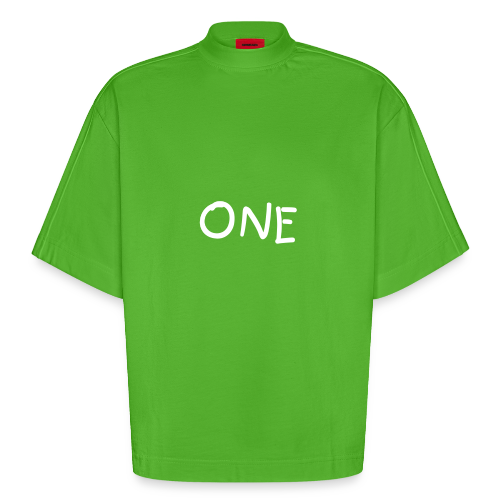ONE IN ALL - Oversized Heavyweight T-Shirt - Apple Neon