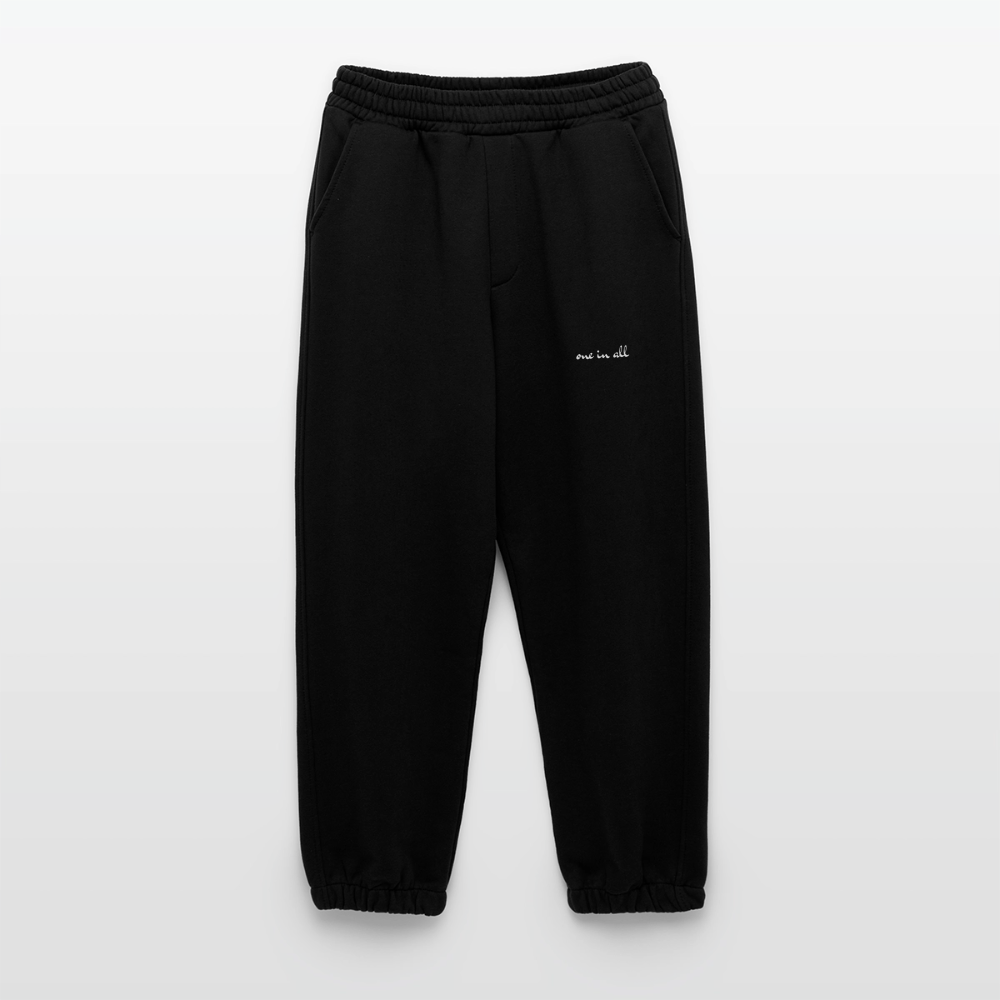 ONE IN ALL - Premium Heavyweight Organic Joggers - SOLID BLACK