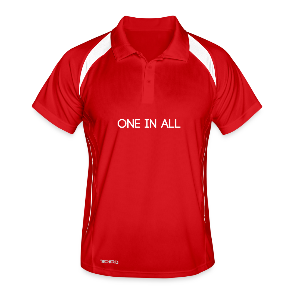 ONE IN ALL - Polo Trikot - red/white