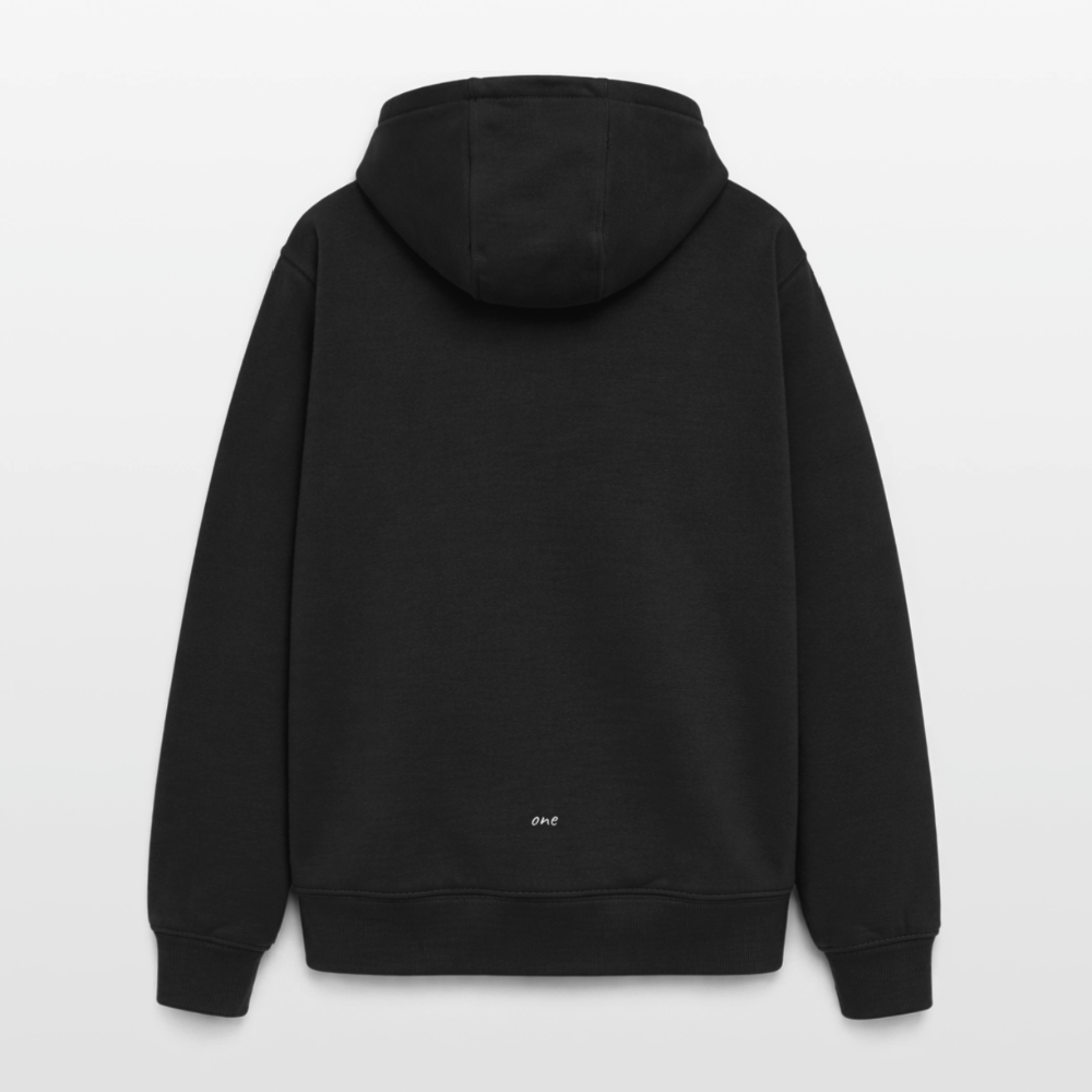 ErBoom - Oversized Heavyweight Unisex Zip Hoodie - Schwarz