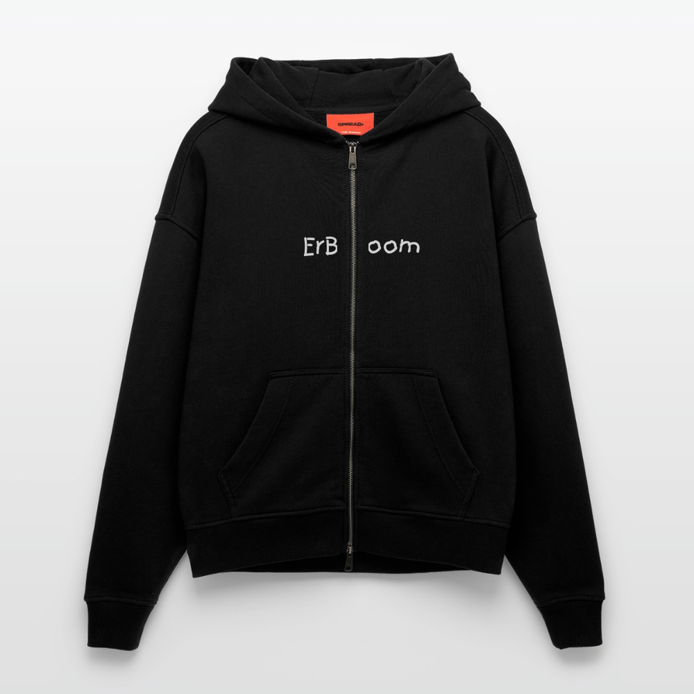ErBoom - Premium Heavyweight Oversized Organic Hooded Jacket - SOLID BLACK