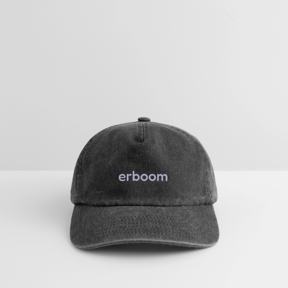 ErBoom - Relaxed Vintage Cap - Vintage Schwarz