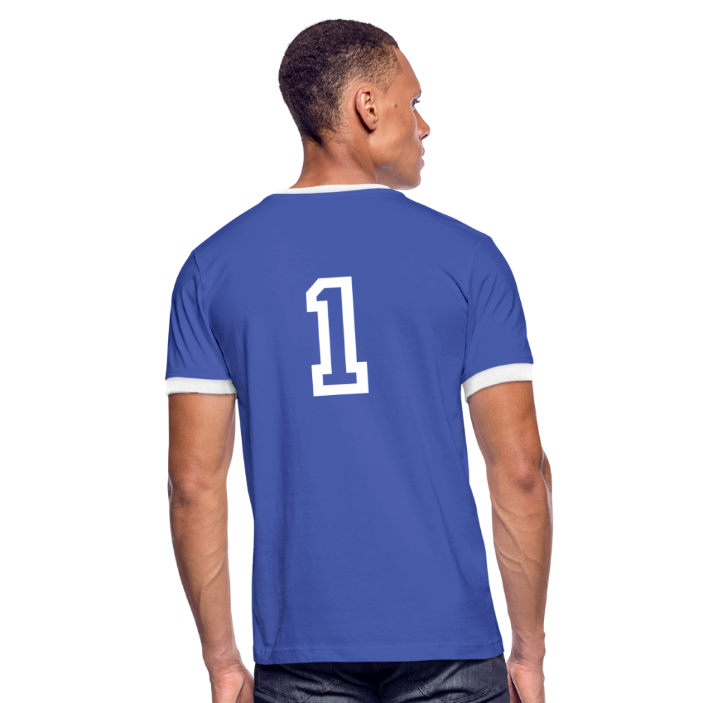 ONE IN ALL - Retro T-Shirt - blue/white