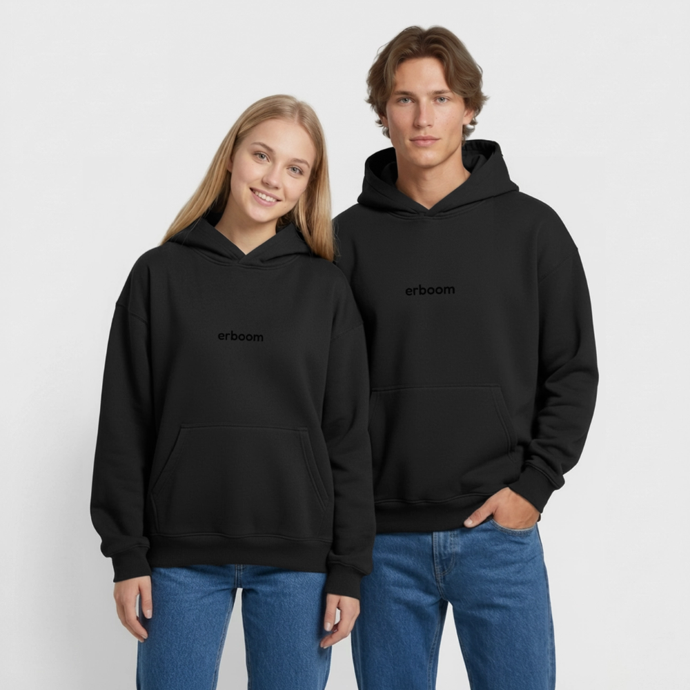 ErBoom - Oversized Heavyweight Unisex Hoodie - Schwarz
