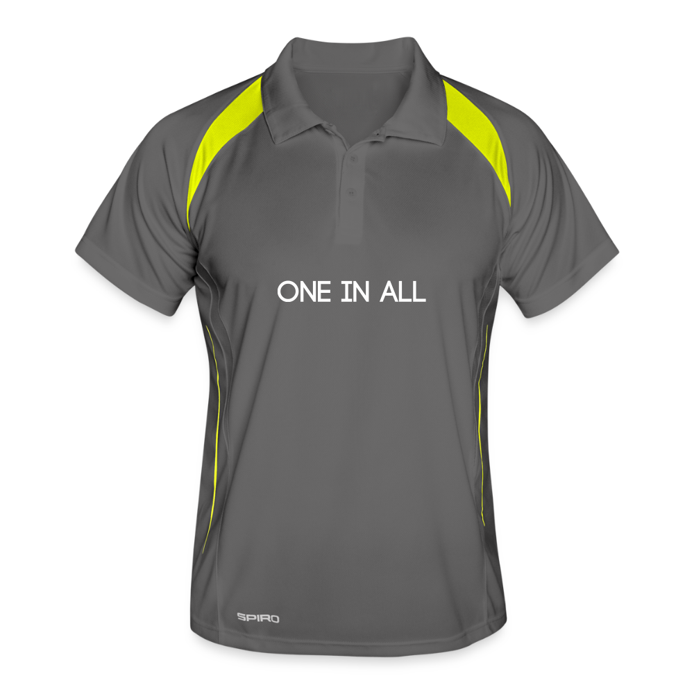 ONE IN ALL - Polo Trikot - grey/lime