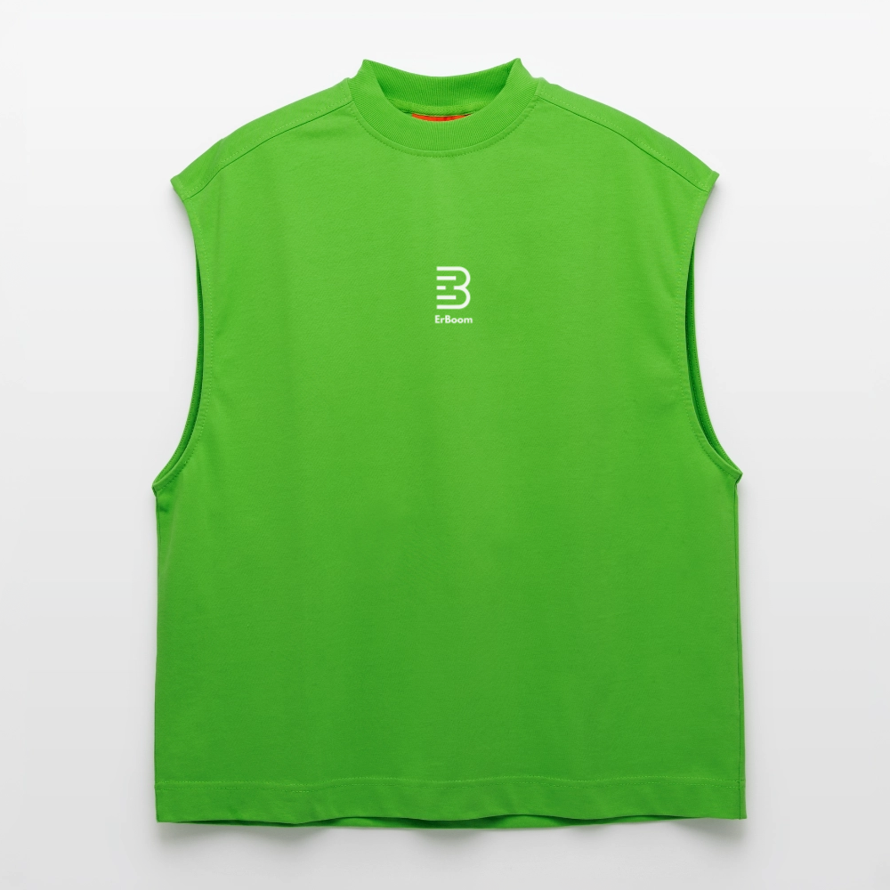 ONE IN ALL - Heavyweight Oversized Organic Tank Top - Apple Neon