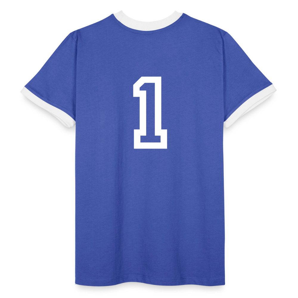 ONE IN ALL - Retro T-Shirt - blue/white