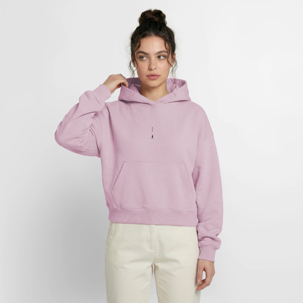 ErBoom - Cropped Oversized Heavyweight Hoodie - Altrosa