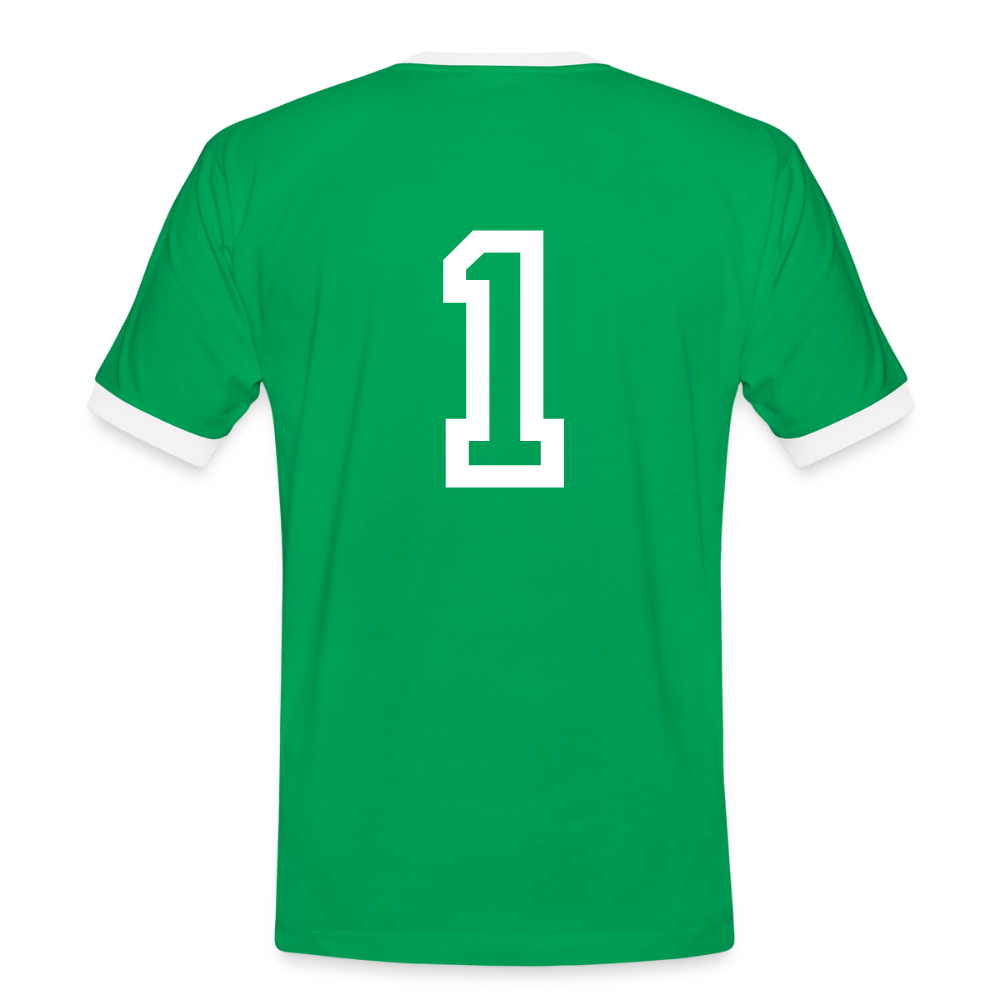 ONE IN ALL - Retro T-Shirt - kelly green/white
