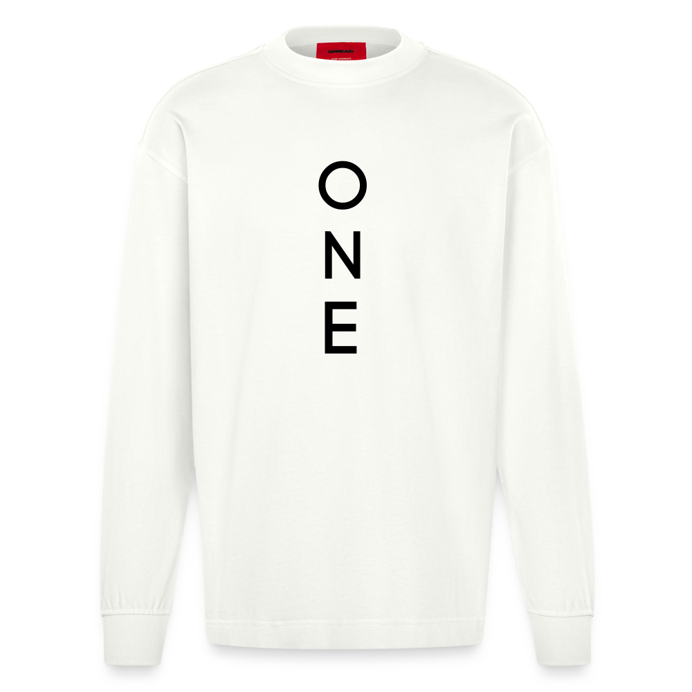 ONE IN ALL - Premium Heavyweight Oversized Organic Longsleeve - OFF WHITE