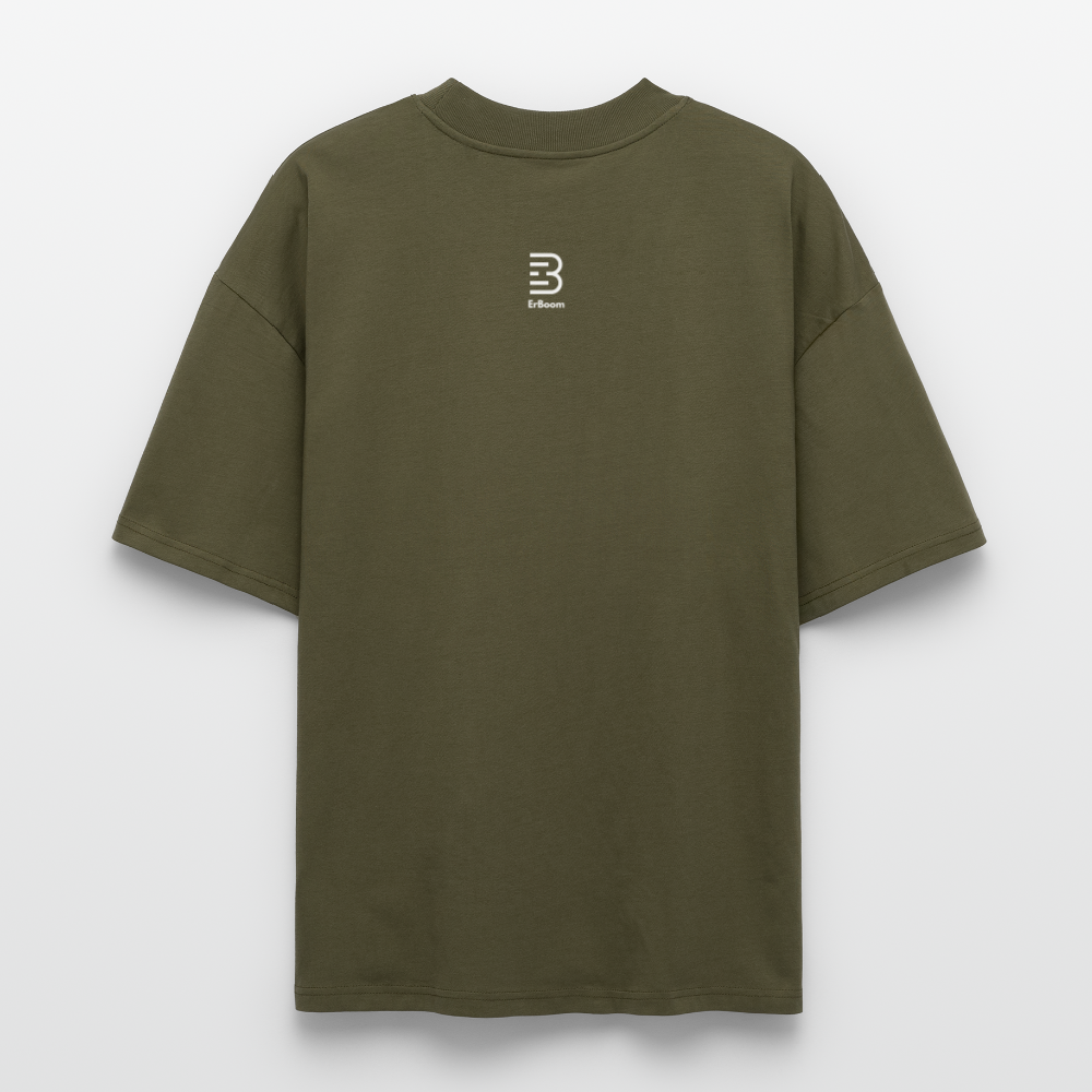 ONE IN ALL - Oversized Unisex Organic T-Shirt - khaki