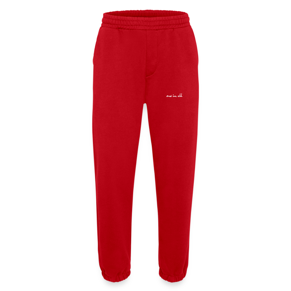 ONE IN ALL - Premium Heavyweight Organic Joggers - Rot