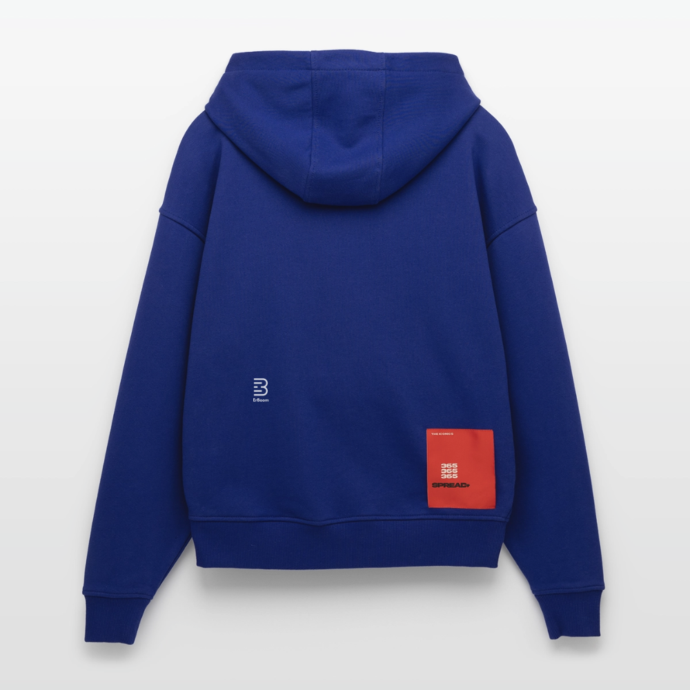 ErBoom - Premium Heavyweight Oversized Organic Hooded Jacket - Iconic Blue