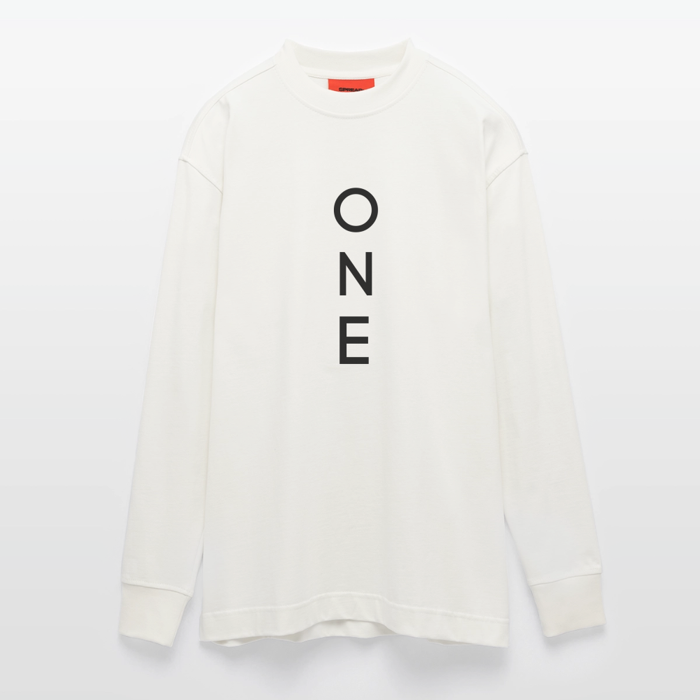 ONE IN ALL - Premium Heavyweight Oversized Organic Longsleeve - OFF WHITE