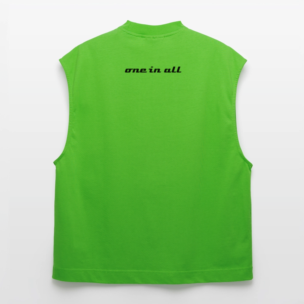 ONE IN ALL - Heavyweight Oversized Organic Tank Top - Apple Neon