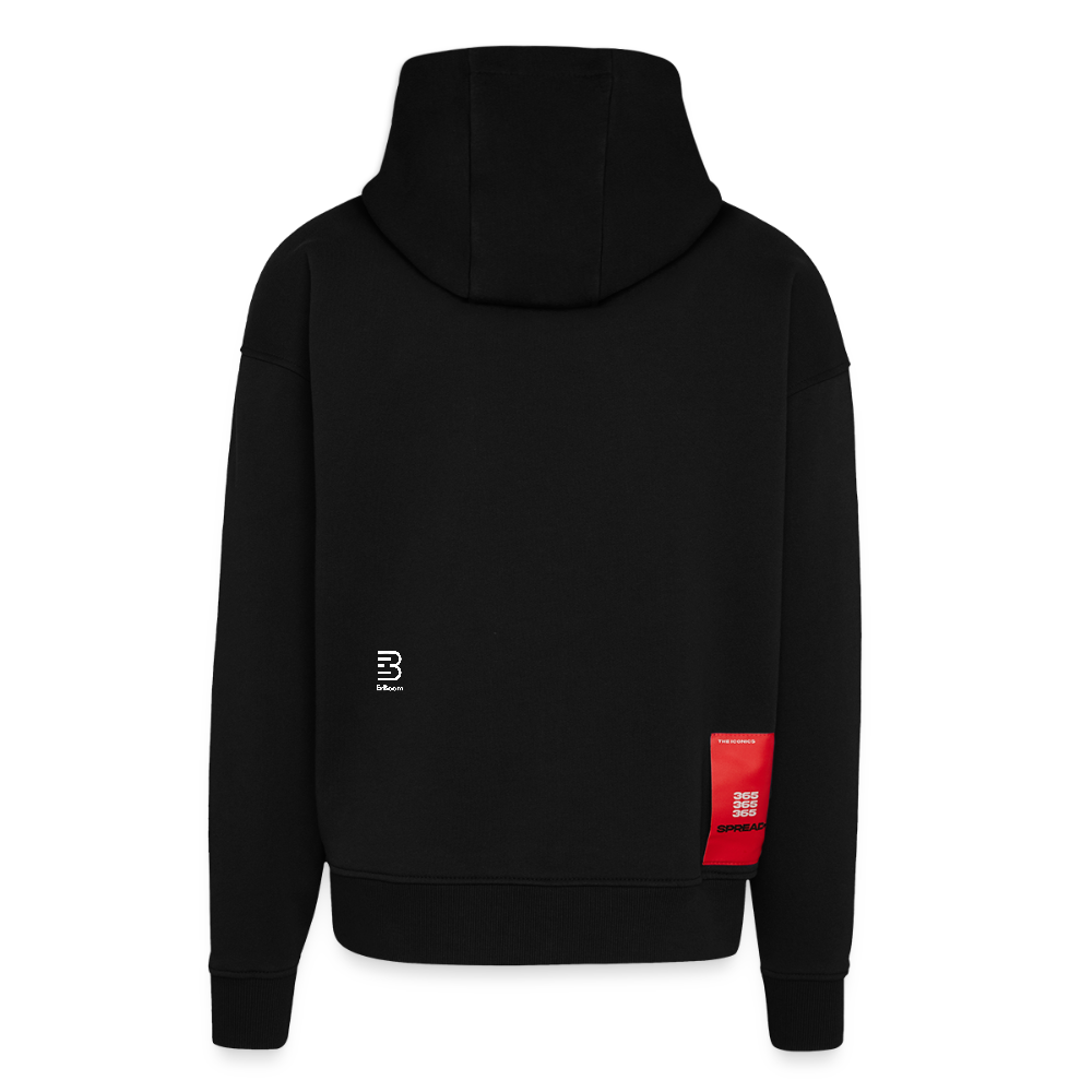 ErBoom - Premium Heavyweight Oversized Organic Hooded Jacket - SOLID BLACK