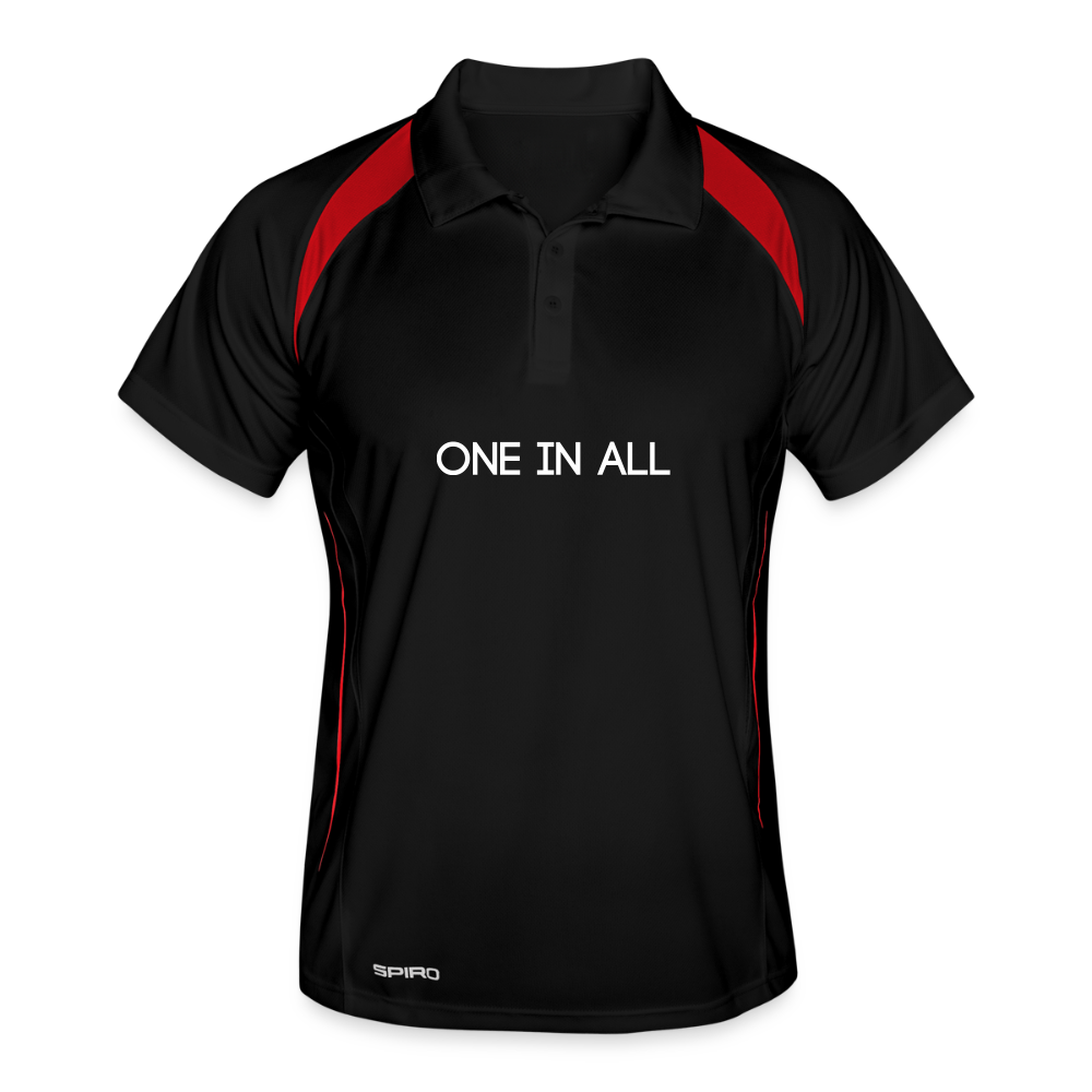 ONE IN ALL - Polo Trikot - black/red