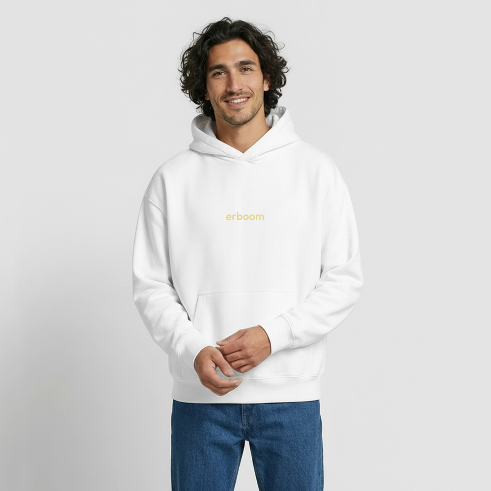 ErBoom - Oversized Heavyweight Unisex Hoodie - Weiß