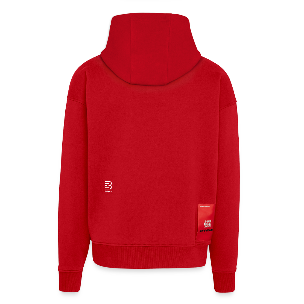 ErBoom - Premium Heavyweight Oversized Organic Hooded Jacket - Rot