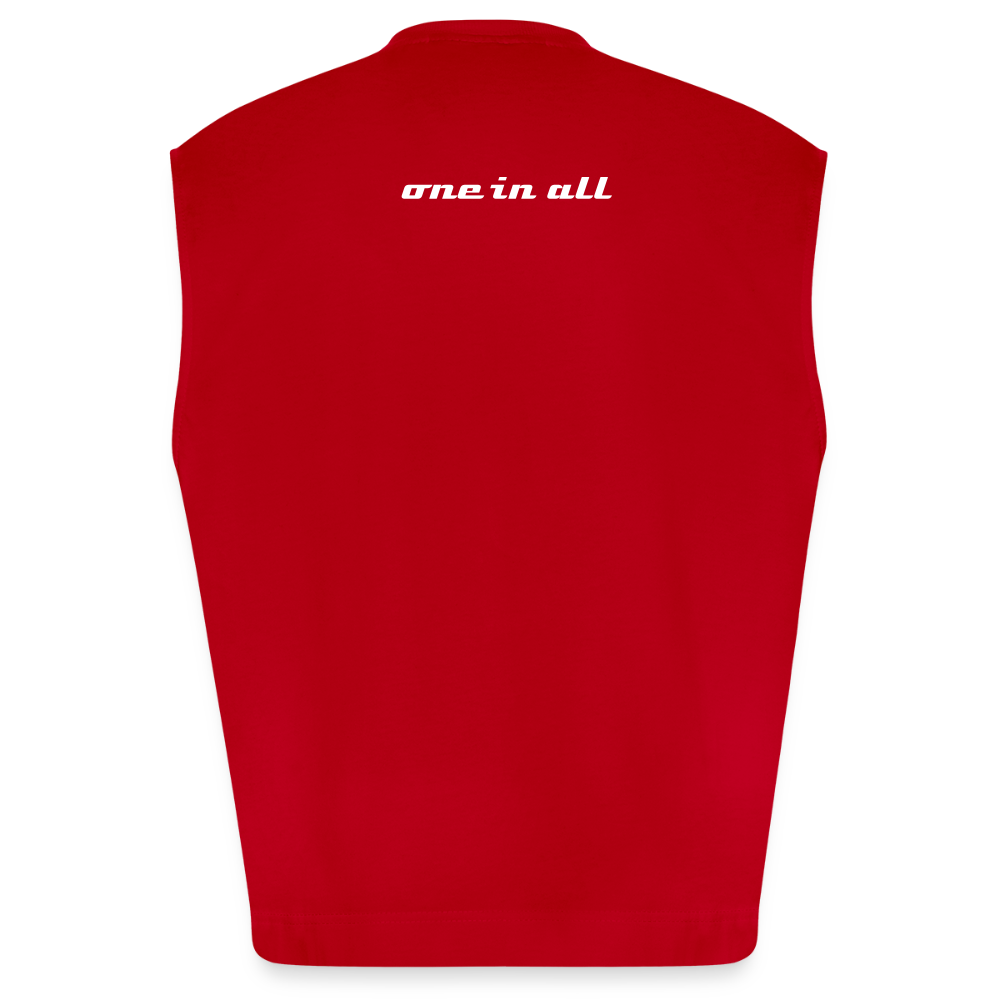 ONE IN ALL - Heavyweight Oversized Organic Tank Top - red