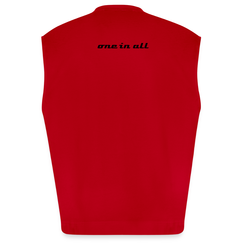 ONE IN ALL - Heavyweight Oversized Organic Tank Top - red