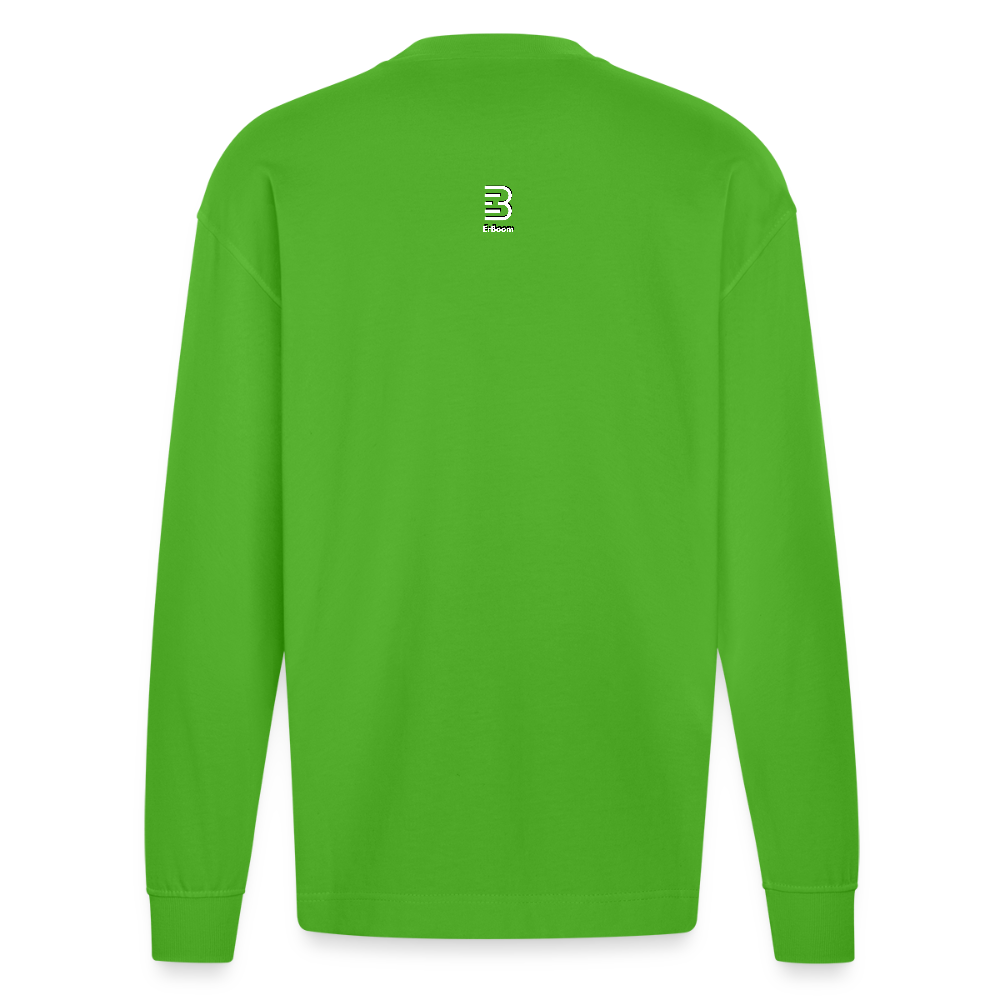 ONE IN ALL- Heavyweight Oversized Longsleeve Shirt - Apple Neon