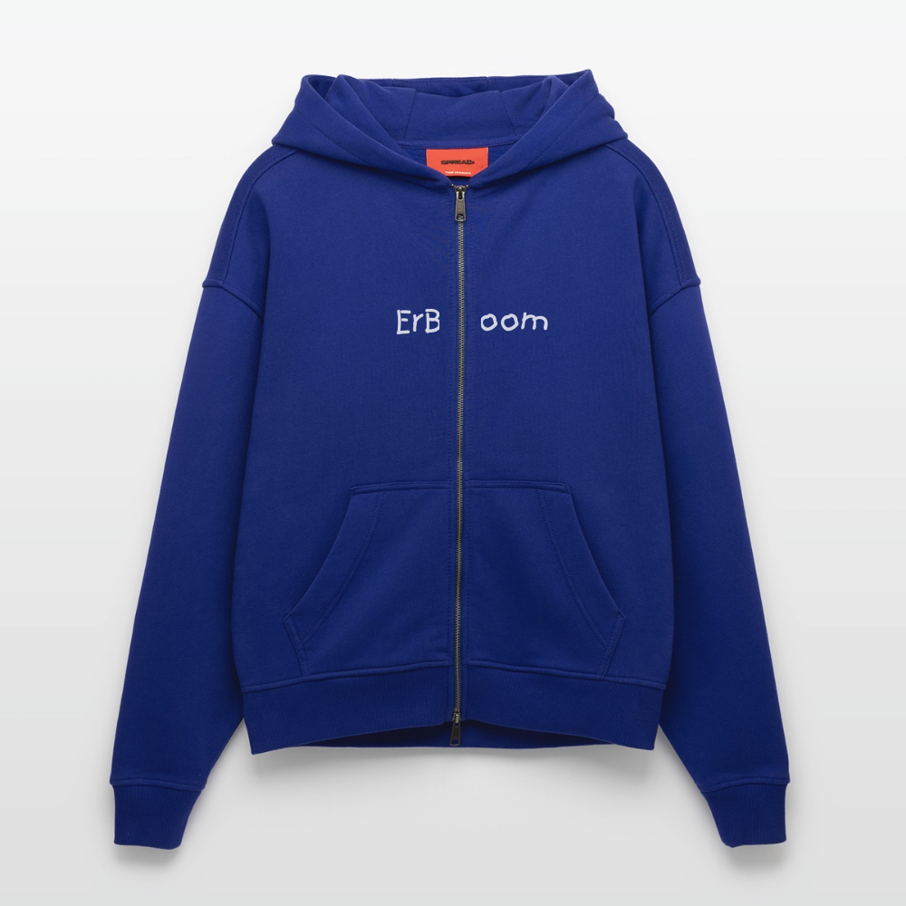 ErBoom - Premium Heavyweight Oversized Organic Hooded Jacket - Iconic Blue