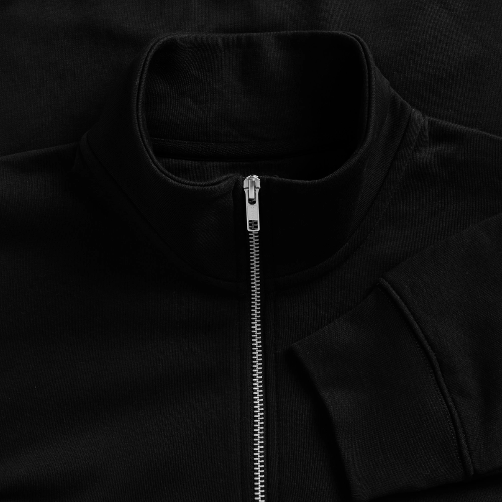 ErBoom - Pullover mit Zip-Kragen - Schwarz