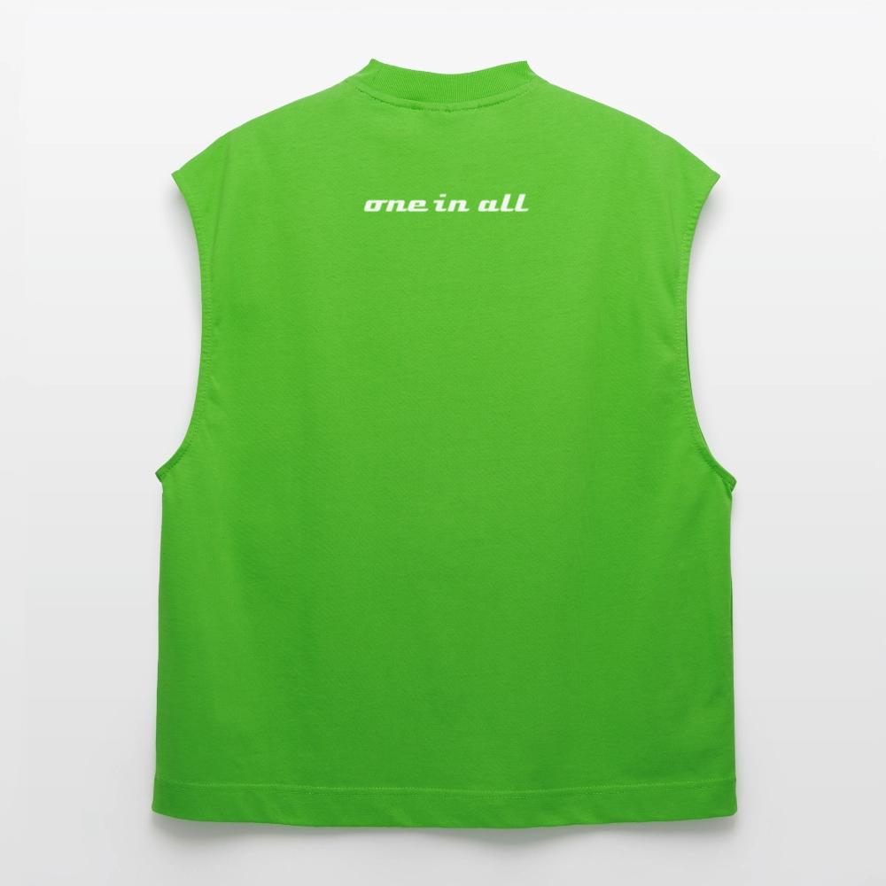 ONE IN ALL - Heavyweight Oversized Organic Tank Top - Apple Neon