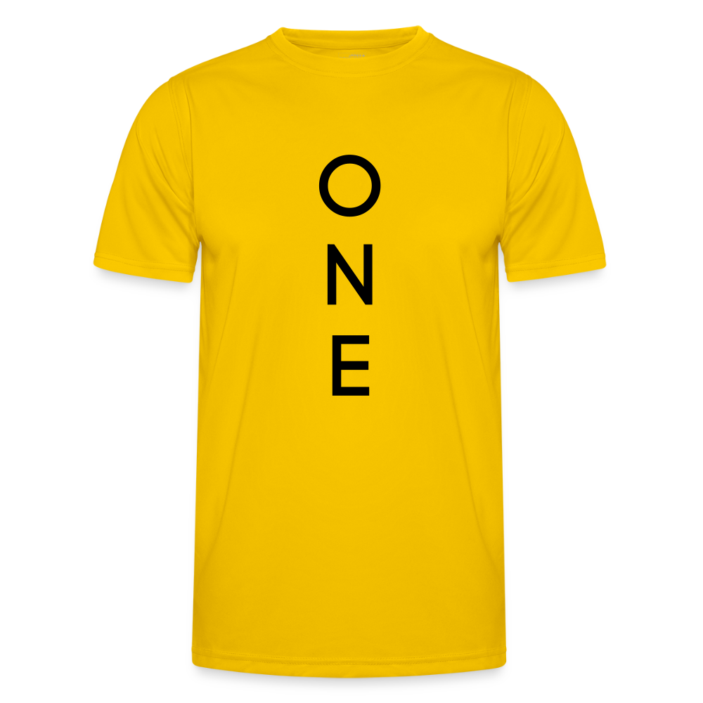 ONE IN ALL - Sport-T-Shirt - egg yellow