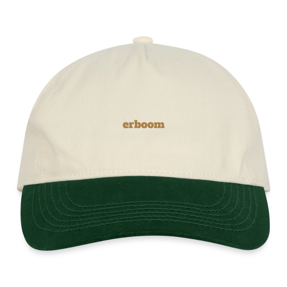 ErBoom - Contrast Baseball-Cap - Natur/Forstgrün