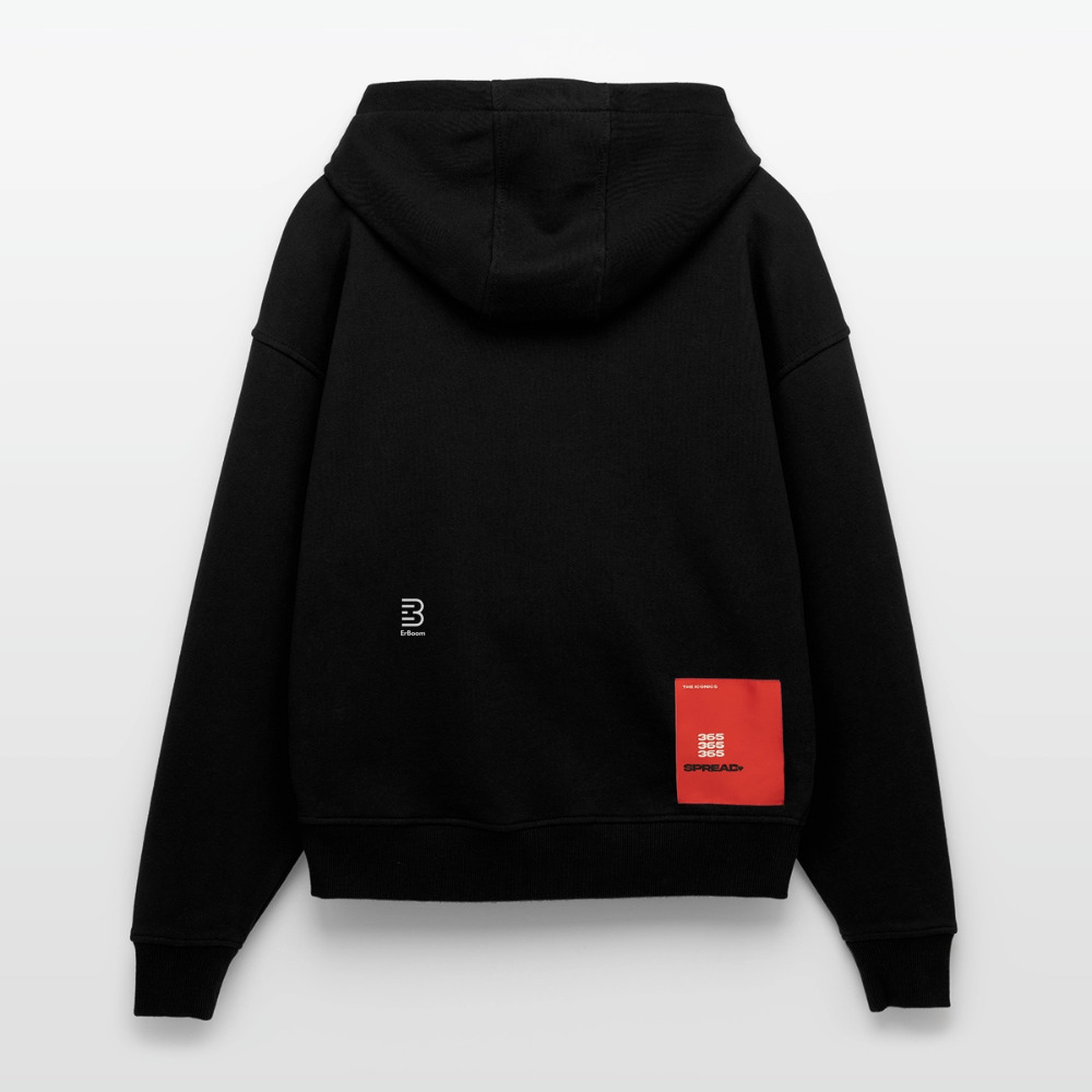 ErBoom - Premium Heavyweight Oversized Organic Hooded Jacket - SOLID BLACK