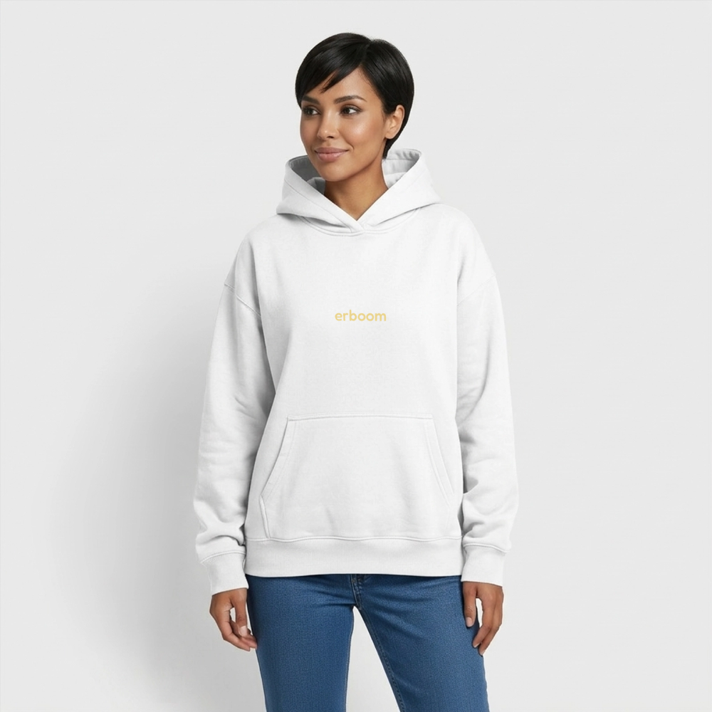 ErBoom - Oversized Heavyweight Unisex Hoodie - Weiß