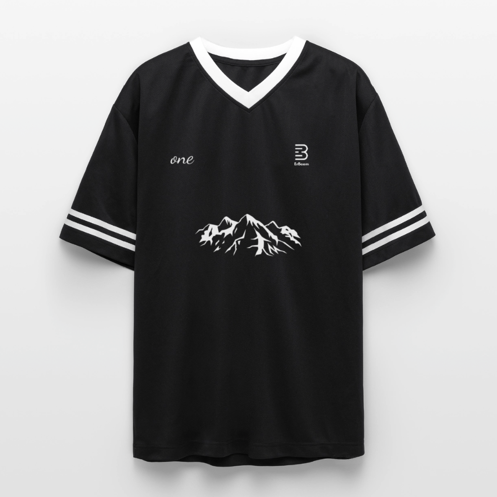 ErBoom - Unisex Jersey Mesh T-Shirt - Schwarz/Weiß