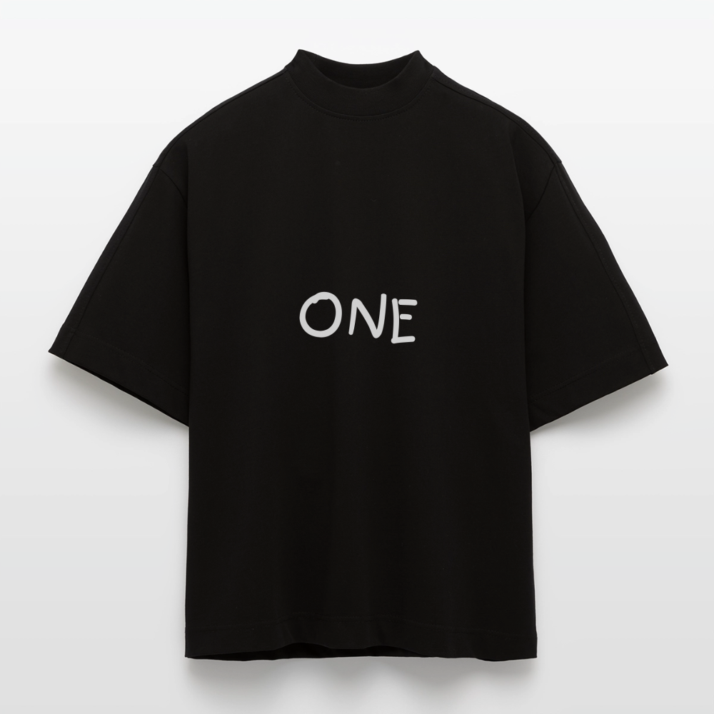 ONE IN ALL - Oversized Heavyweight T-Shirt - SOLID BLACK