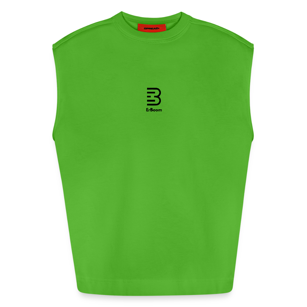 ONE IN ALL - Heavyweight Oversized Organic Tank Top - Apple Neon