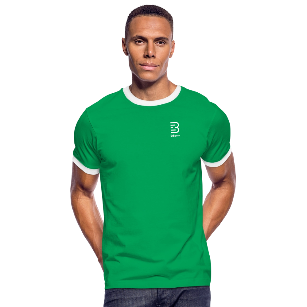 ONE IN ALL - Retro T-Shirt - kelly green/white