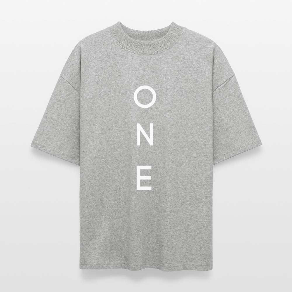 ONE IN ALL - Oversized Unisex Organic T-Shirt - heather grey