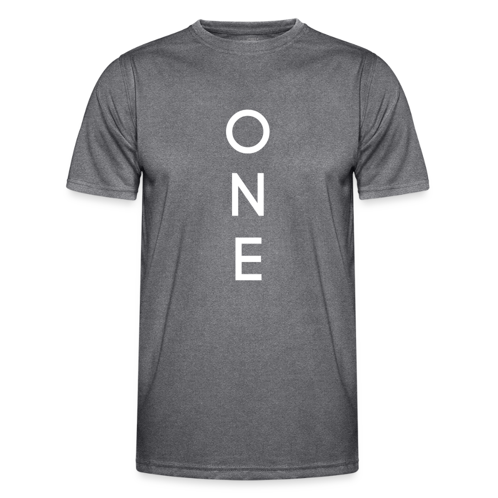 ONE IN ALL - Sport-T-Shirt - dark melange 
