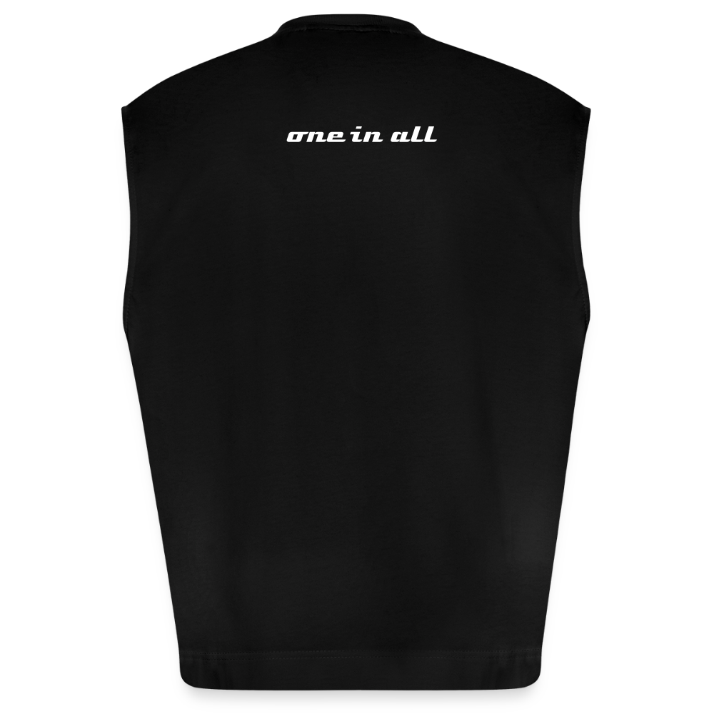 ONE IN ALL - Heavyweight Oversized Organic Tank Top - SOLID BLACK