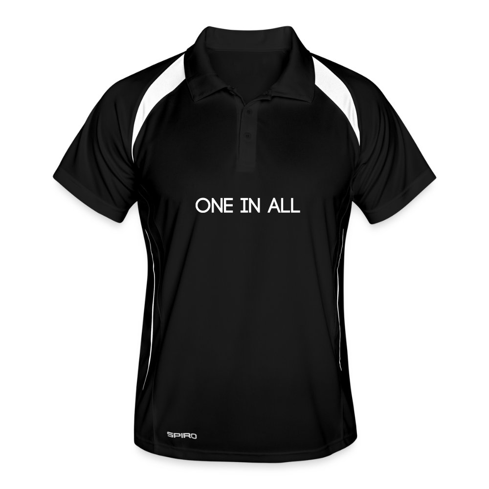 ONE IN ALL - Polo Trikot - black/white