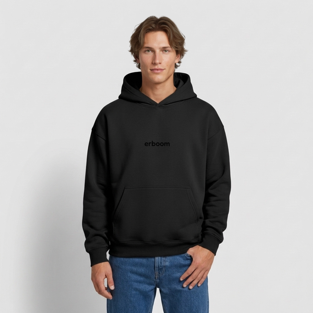 ErBoom - Oversized Heavyweight Unisex Hoodie - Schwarz