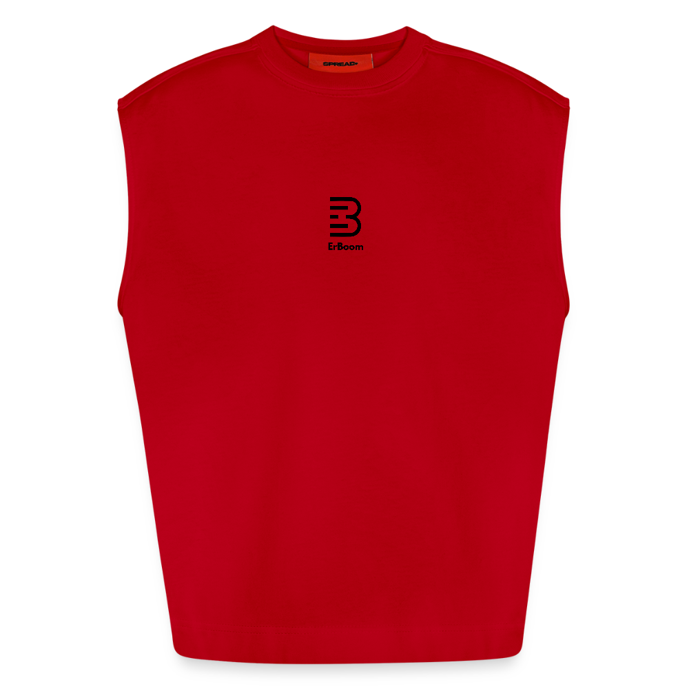 ONE IN ALL - Heavyweight Oversized Organic Tank Top - red