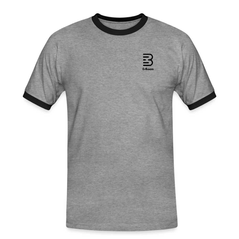 ONE IN ALL - Retro T-Shirt - heather grey/black