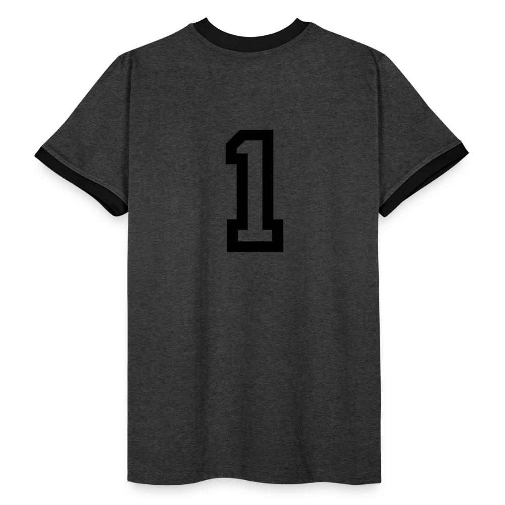 ONE IN ALL - Retro T-Shirt - charcoal/black