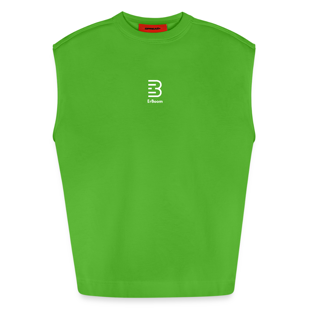 ONE IN ALL - Heavyweight Oversized Organic Tank Top - Apple Neon